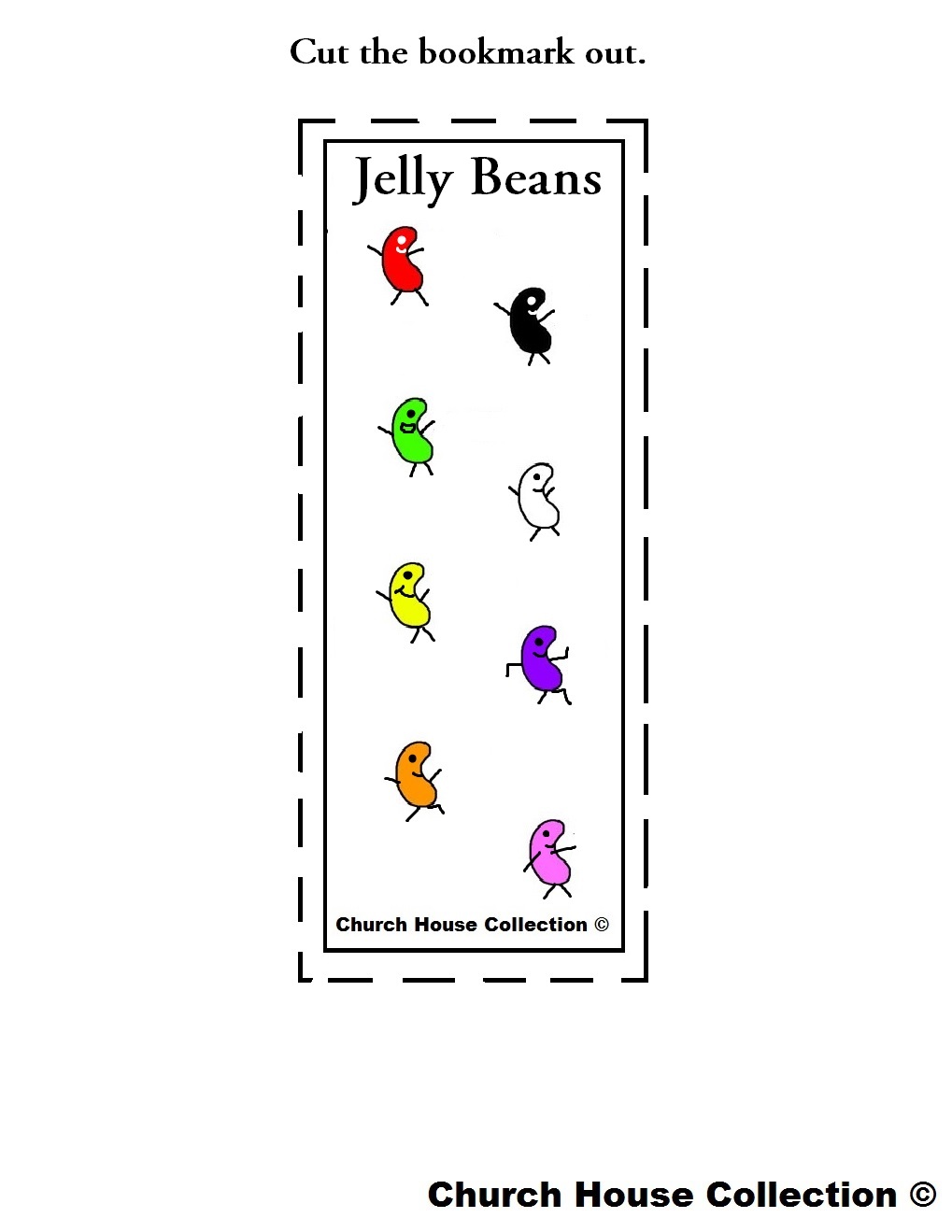 Cave City School Jelly Bean Bookmark Craft